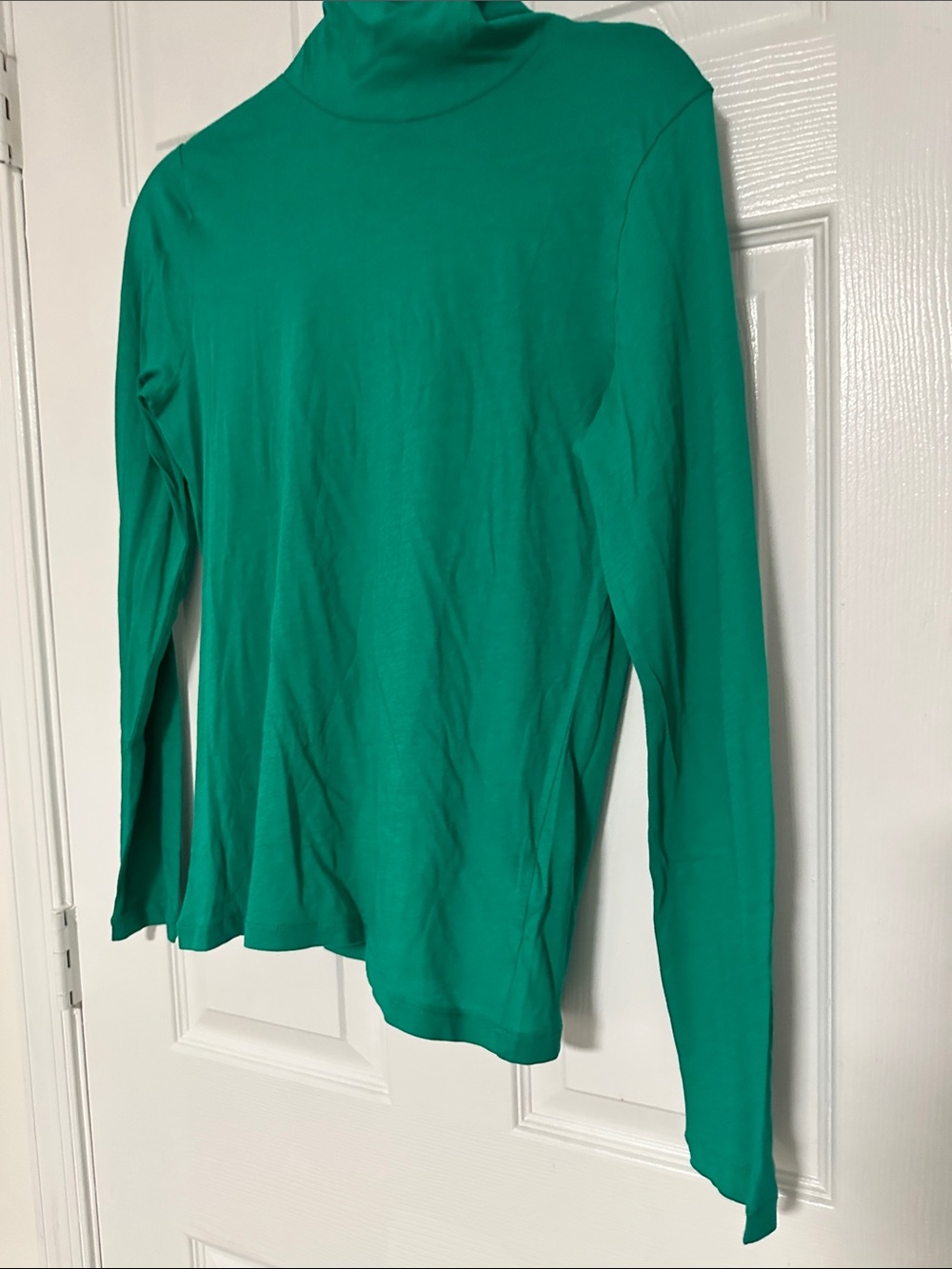 J Crew Factory Tissue Turtleneck, Green, Size Large/L, NWT